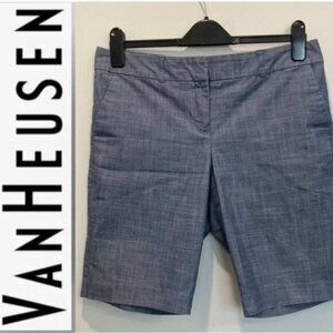 Van Heusen Blue Cotton Bermuda Shorts sz 6​​​​​​​
